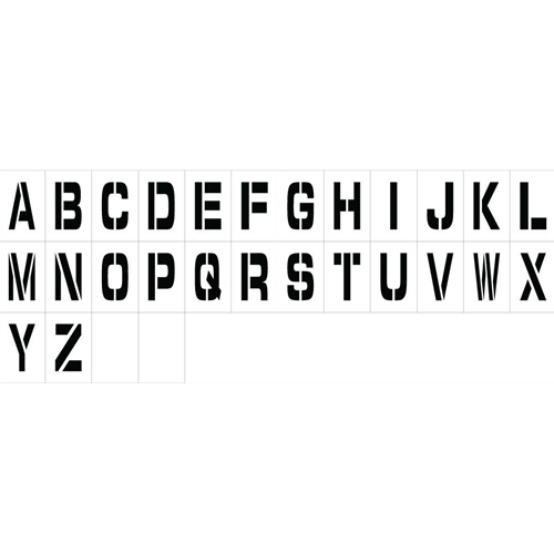 Individual Character Stencil 4" Letter Set (PML4)