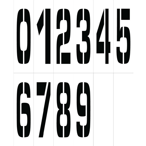 Individual Character Stencil Number Set 36" (PMN36)