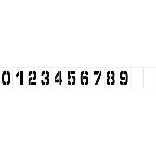Individual Character Stencil Number Set 4" (PMN4)
