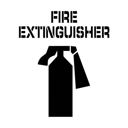 Fire Extinguisher Plant Marking Stencil (PMS210)