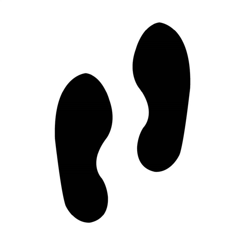 Foot Prints Graphic Plant Marking Stencil (PMS229)