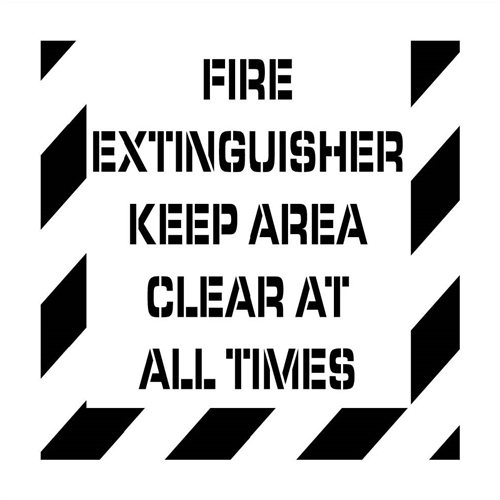 Fire Extinguisher  Plant Marking Stencil (PMS233)