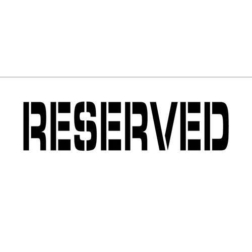 Reserved Parking Lot Stencil (PMS43)