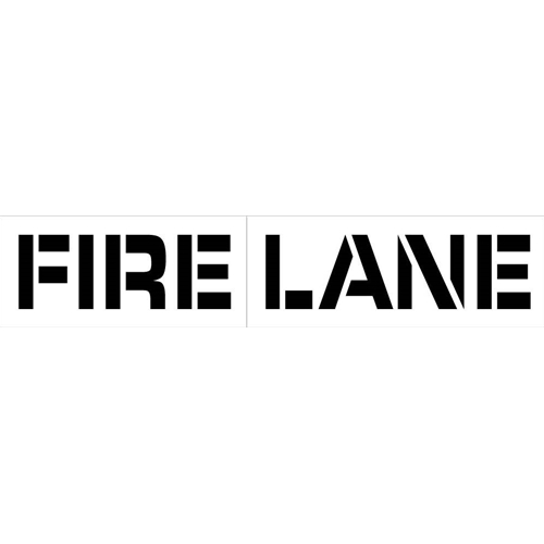 Fire Lane Parking Lot Stencil (PMS45)