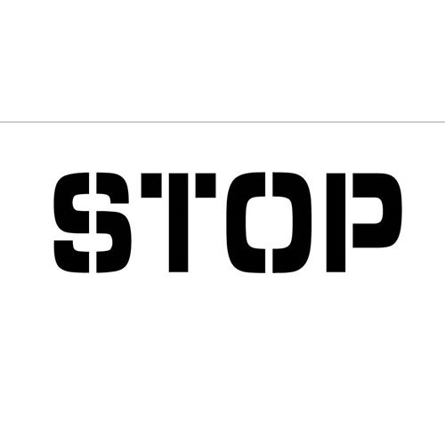 Stop Parking Lot Stencil (PMS51)