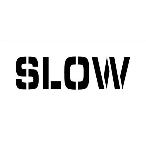 Slow Parking Lot Stencil (PMS52)