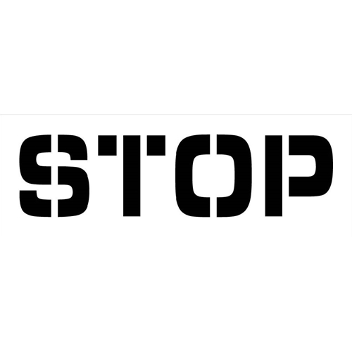 Stop Parking Lot Stencil (PMS53)