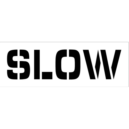 Slow Parking Lot Stencil (PMS54)
