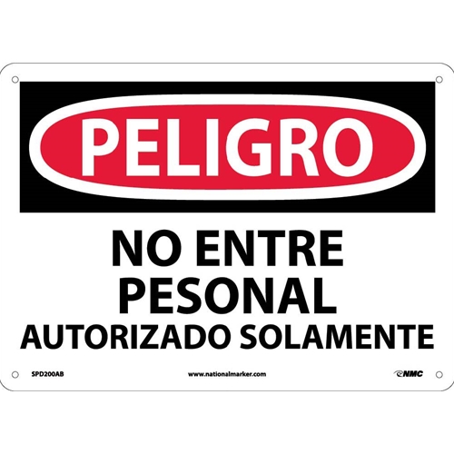 Danger Do Not Enter Sign - Spanish (SPD200AB)