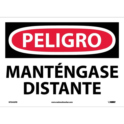 Danger Keep Off Sign - Spanish (SPD450PB)