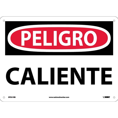 Danger Hot Sign - Spanish (SPD51RB)