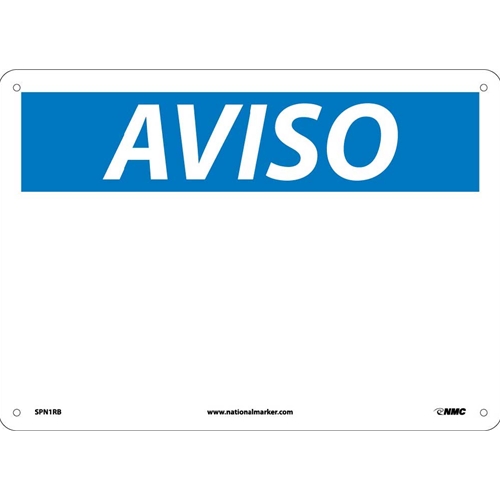 Notice Sign - Spanish (SPN1RB)