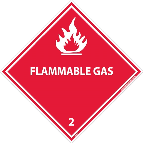 Blank Flammable Dot Label (DL2AP)