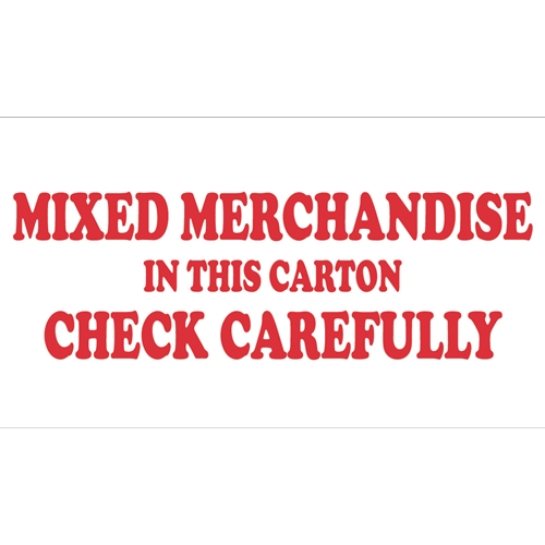 Mixed Merchandise In The Carton Label (LR10AL)