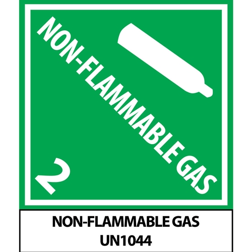 Non-Flammable Gas 2 Un1044 Label (UN1044AL)