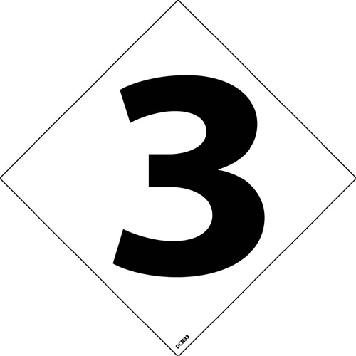 Nfpa Label Number 3" (DCN33)