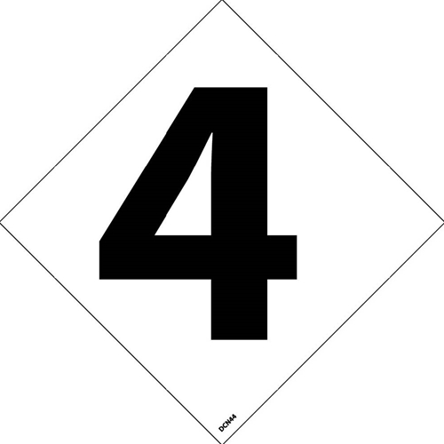 Nfpa Label Number 4" (DCN44)
