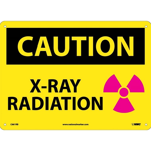 Caution X-Ray Radiation Sign (C661RB)