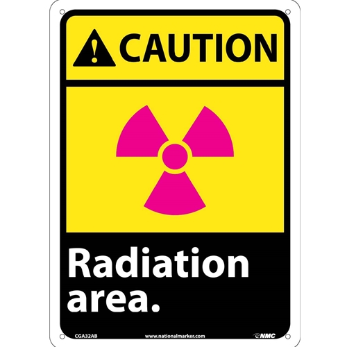 Caution Radiation Area Sign (CGA32AB)
