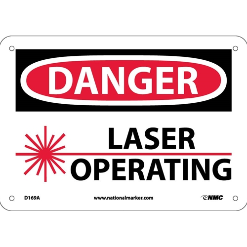 Danger Laser Operating Sign (D169A)
