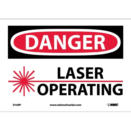 Danger Laser Operating Sign (D169P)