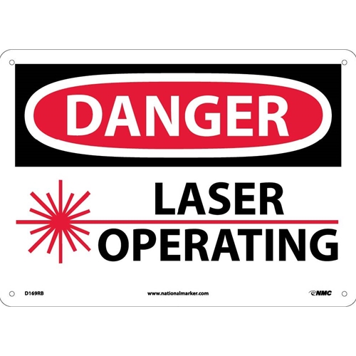 Danger Laser Operating Sign (D169RB)