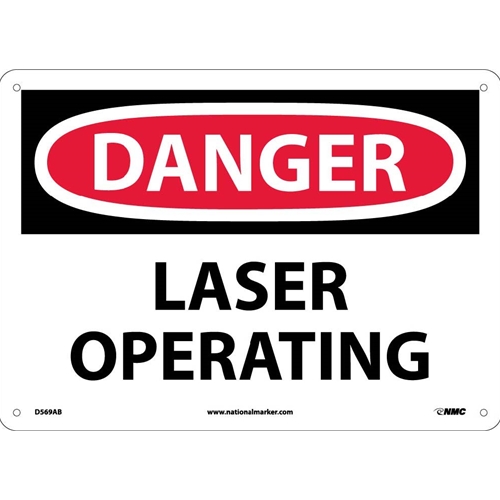 Danger Laser Operating Sign (D569AB)