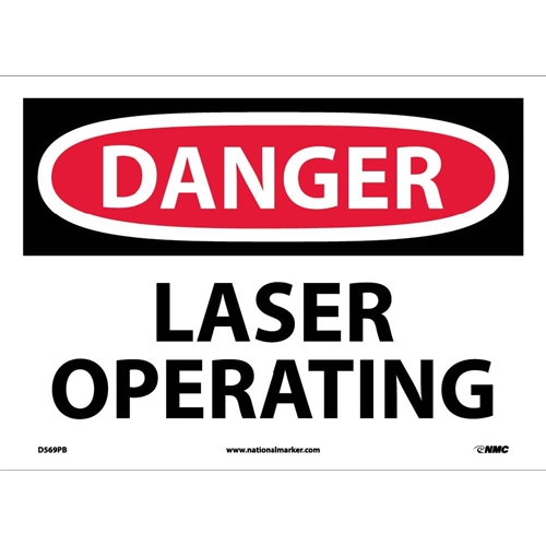 Danger Laser Operating Sign (D569PB)