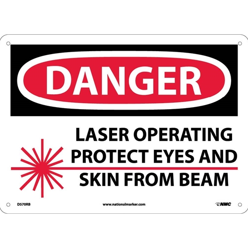 Danger Laser Operating Sign (D570RB)