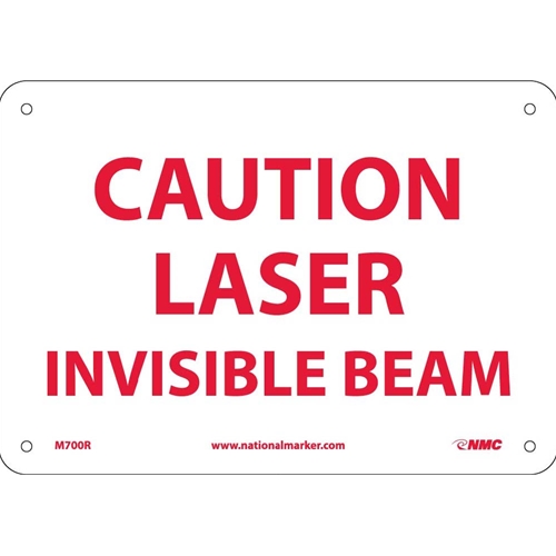 Caution Laser Invisible Beam Sign (M700R)