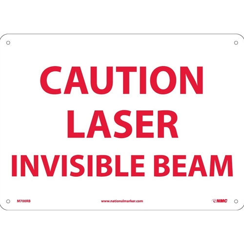 Caution Laser Invisible Beam Sign (M700RB)