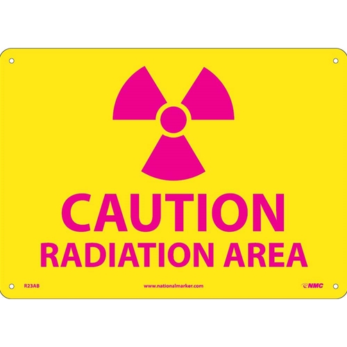 Caution Radiation Area Sign (R23AB)