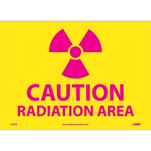 Caution Radiation Area Sign (R23PB)
