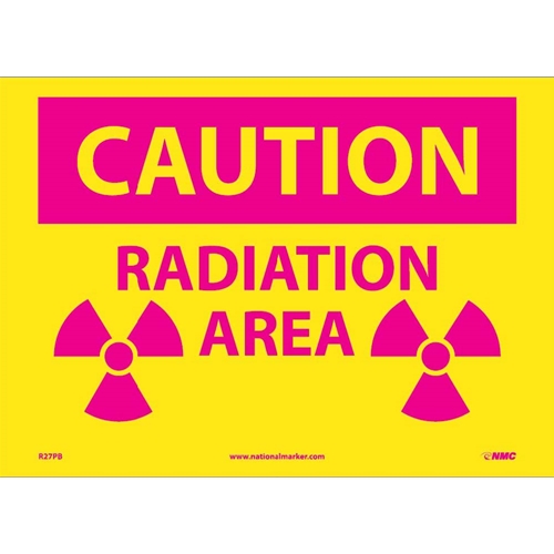 Radiation Caution Radiation Area Sign (R27PB)