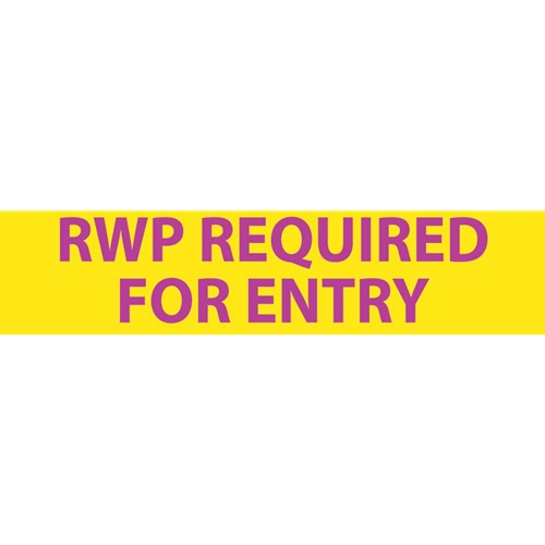Radiation Insert Rwp Required For Entry Sign (RI29)