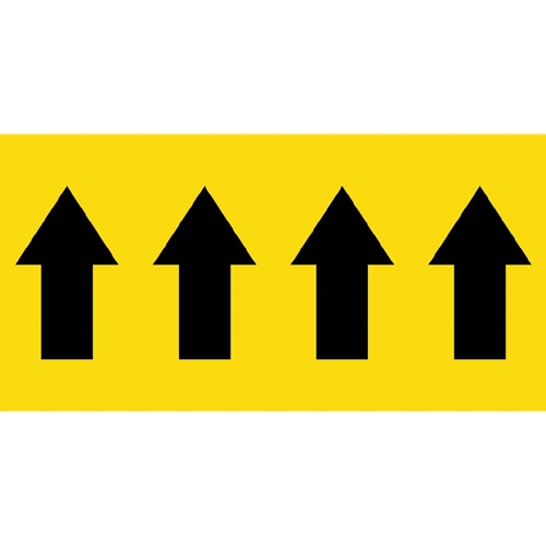 Directional Arrow Yellow Pressure Sensitive (H2050Y)