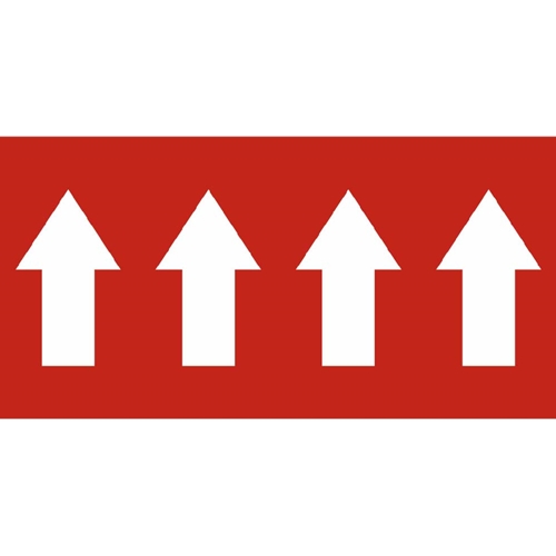 Directional Arrow Red Pressure Sensitive (H2052R)