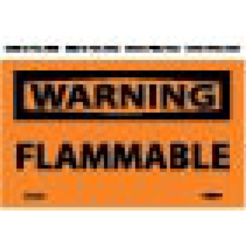 Warning Flammable Label (W448AP)