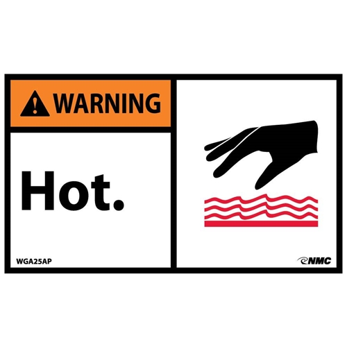 Warning Hot Label (WGA25AP)