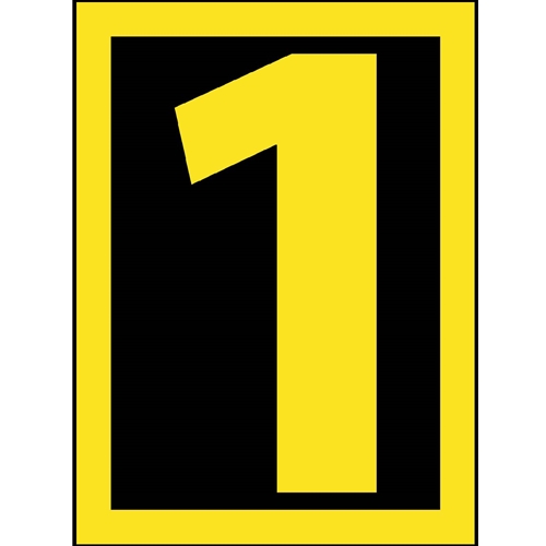 Reflective Numbers 1.5" 0-9 (RN151)