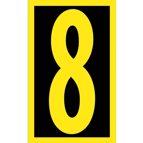 Reflective Numbers 2.5" 0-9 (RN258)