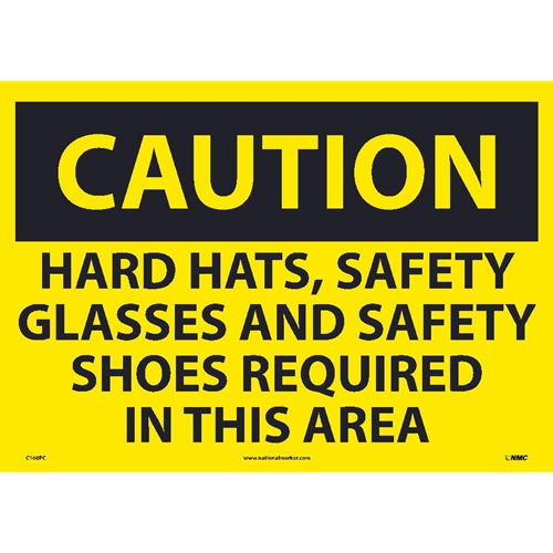 Large Format Caution Ppe Required Sign (C160PC)