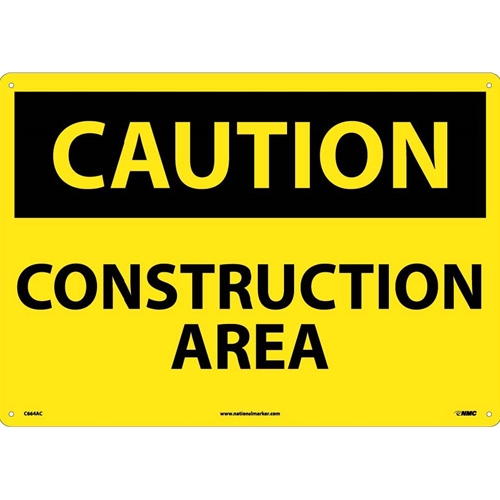 Large Format Caution Construction Area Sign (C664AC)