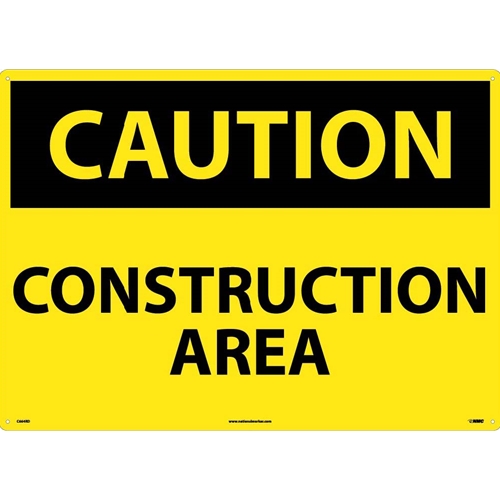 Large Format Caution Construction Area Sign (C664RD)