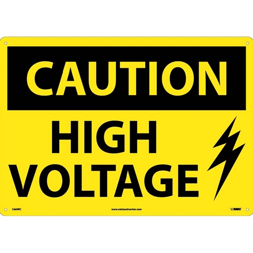 Large Format Caution High Voltage Sign (C669RC)