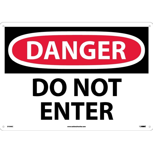 Large Format Danger Do Not Enter Sign (D104AC)
