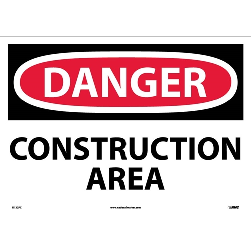 Large Format Danger Construction Area Sign (D132PC)