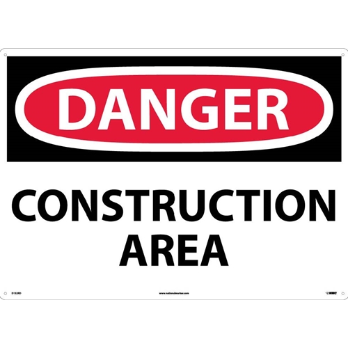 Large Format Danger Construction Area Sign (D132RD)