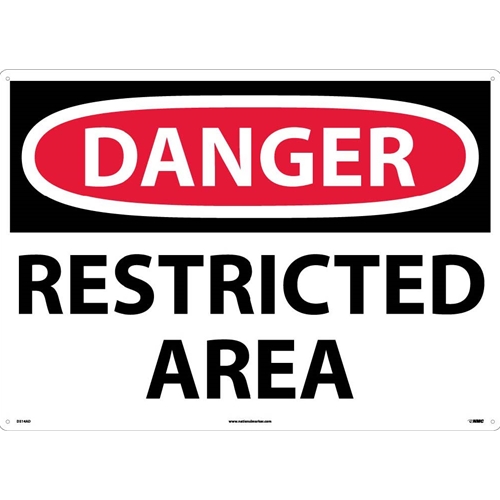 Large Format Danger Restricted Area Sign (D314AD)