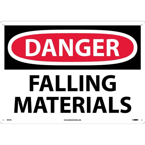 Large Format Danger Falling Materials Sign (D37AC)